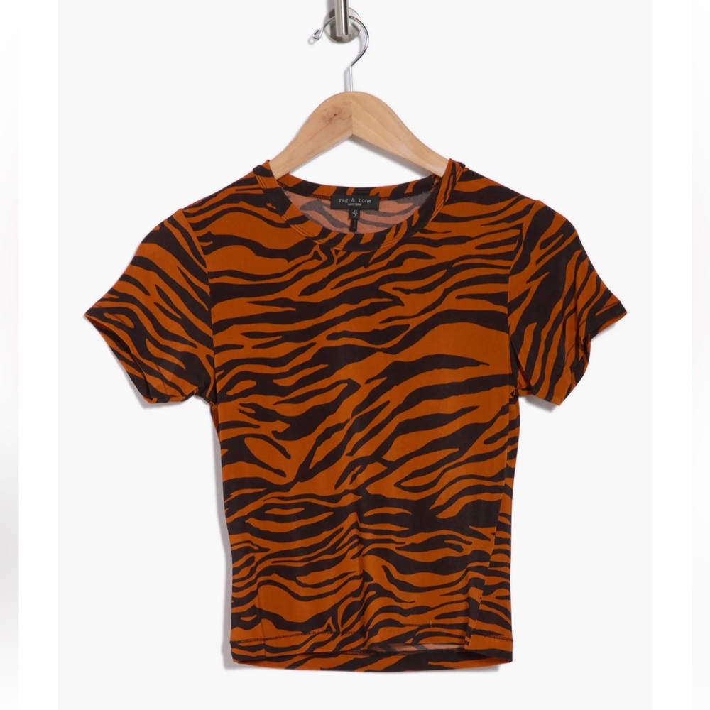 NEW! Rag & Bone Tiger Print Tee XS